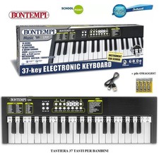 BONTEMPI 15 3780 TASTIERA 37 TASTI PIANOLA PER BAMBINI  CON USB + PILE OMAGGIO