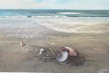 Il suono del mare Agostino Cancogni Opera SERIGRAFIA Firmata Numerata Mare 120cm