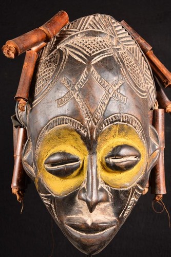 Autentica maschera africana - maschera,