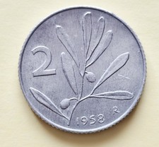 R2 2 LIRE 1958 MOLTO RARA