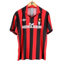 1990-91 Ac Milan Maglia Adidas Mediolanum M (Top)  SHIRT MAILLOT TRIKOT