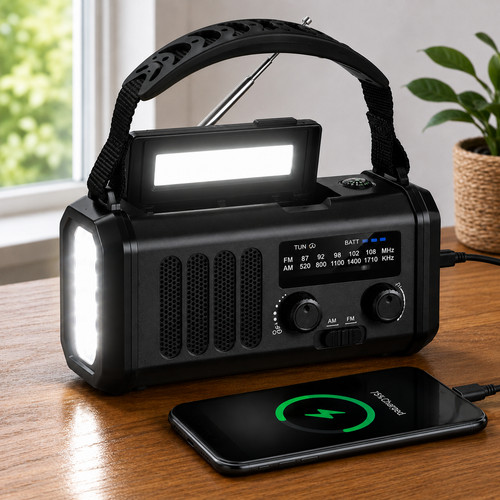Yikanwen radio manovella - radio, a
