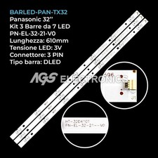 KIT 3 BARRE STRIP LED TV