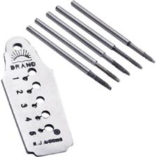 Maschi e Filiera per orologiaio lavori micromeccanica 5 fori da + - 1.50 mm