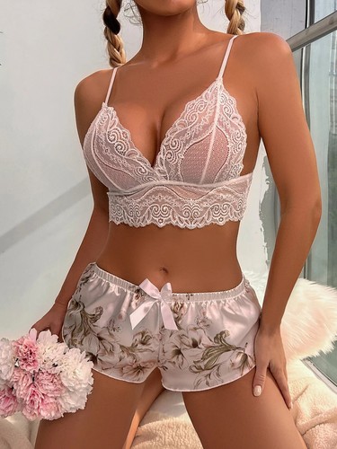 Set lingerie sexy stampa - lingerie,