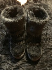 PRIMADONNA MOONBOOTS CARPONCINI PAILLETTES 37 NERO PLATFORM SNEAKERS TRONCHETT  