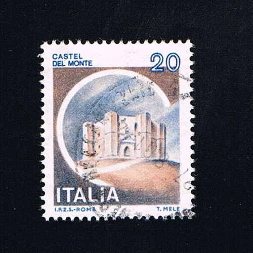 Italia francobollo castelli - il,