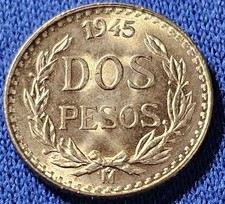 Una moneta d'oro messicana Dos