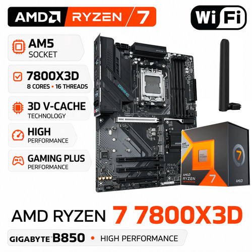 Amd ryzen 7800x3d gigabyte - 7800x3d, +