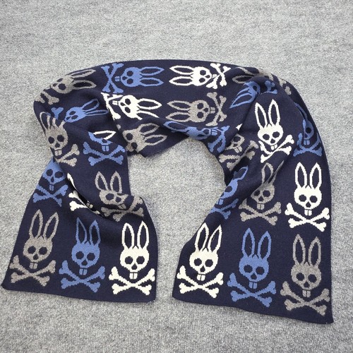 Sciarpa psycho bunny - bunny, blu