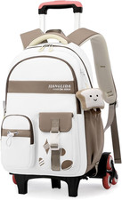 Zaino Con Ruote per Ragazze, Cartella a Rotelle per Ragazze Della Scuola Element