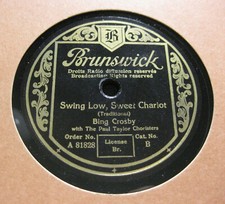 BING CROSBY Swing Low, carro