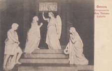CARTOLINA *15 GENOVA LIGURIA CAMPOSANTO MONUMENTO PEIRANO RUBATTO NON VIAGGIATA