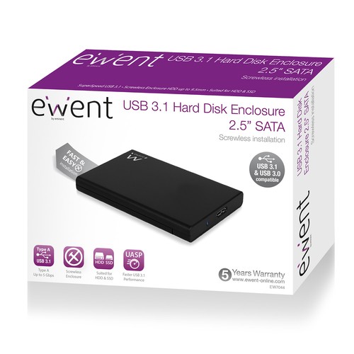 Ewent box per hdd ssd - box, hdd/ssd