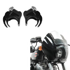 Set: Carena Cupolino parabrezza compatibile con Harley Davidson Dyna/Sportster Q