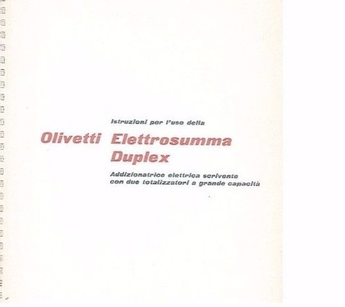 Olivetti manuale istruzioni - olivetti,