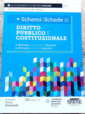 SCHEMI & SCHEDE DIRITTO PUBBLICO E COSTITUZIONALE - 12a EDIZIONE - SIMONE