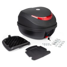 Motorcycle Top Case Box Scooter Luggage Matt Black 35L Universal Fit Touring