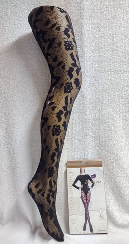 Collant pizzo nero taglia - di,
