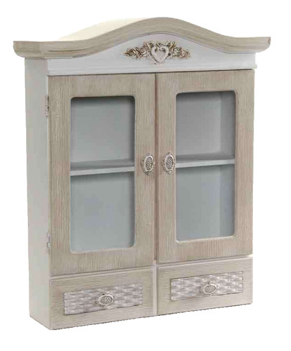 Vetrina pensile legno classica - vetrina,
