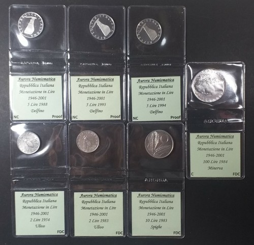 Lotto monete fdc proof - 2,