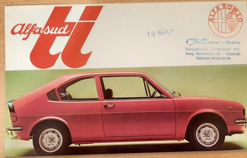Brochure vendita auto alfa - brochure,
