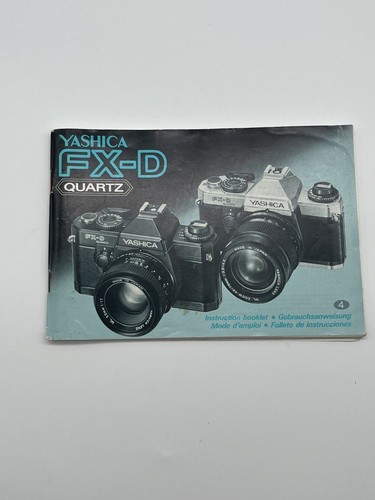 Yashica manuale di - yashica, fx-d