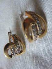 Orecchini arg. 925 doratura al bronzo e radici di zaffiro bianco