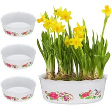  4 Pcs Pot De Fleur Plastique