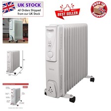 Radiatore Portatile Regolabile a Olio - Design a 13 Pinne con Protezione da Surriscaldamento