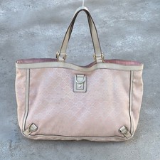 Gucci | Autentica borsa a tracolla vintage rosa bianca modello GG monogramma fodera rosa