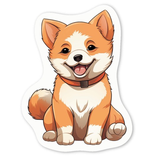 Adesivi decalcomania akita - adesivi,