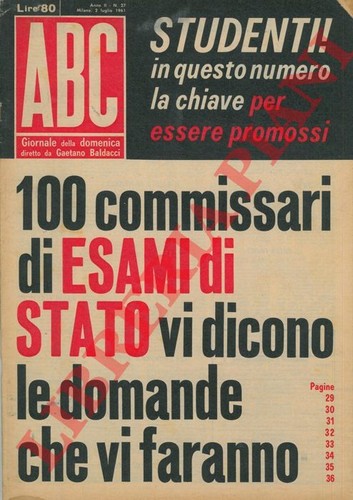 Riviste abc giornale della - -, abc.