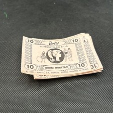 20 Carte Buoni Monetari 10 Barbie La Reginetta Del Ballo Gioco Da Tavolo 1965