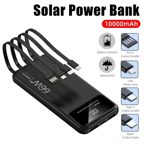 Power bank 10000mah 66w - bank,