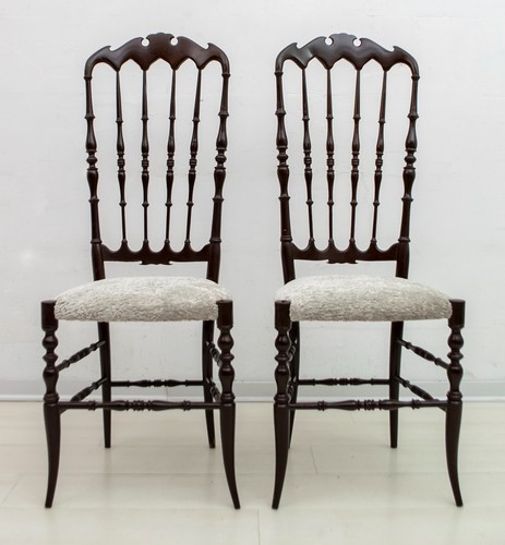 Coppia sedie chiavari - di, con