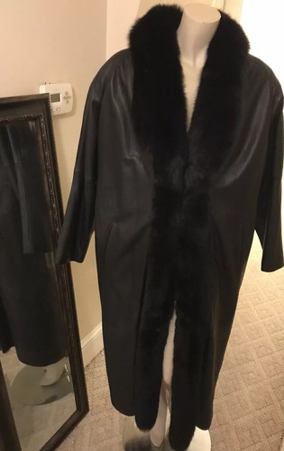 Cappotto lungo vera pelle con - cappotto,