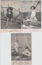 PRIMI '900 - 3 ANTICHE CARTOLINE DI BAMBINI - ED. ALTEROCCA - FORM. PICCOLO