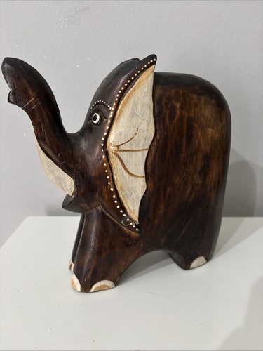 Elefante legno intagliato a - in,