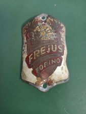 Cicli Frejus Torino logo fregio in alluminio bici corsa anni 60 