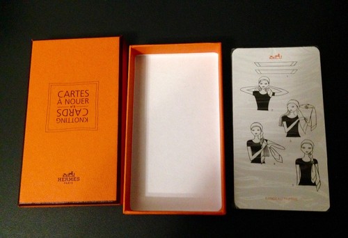 Hermes knotting card - card, cartes