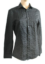 Camicia Nera PLAIN H&M Slim Fit A Maniche Lunghe Unisex Taglia S 40" Petto Nuova