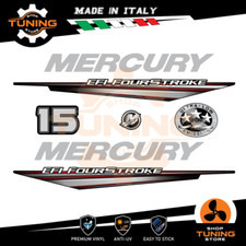 Kit Adesivi Motore Marino Fuoribordo Mercury 15 cv - Four Stroke EFI