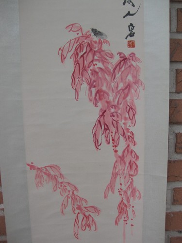 Quadro pergamena cinese - , su