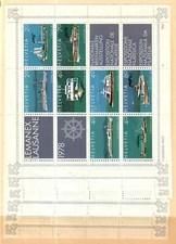 Svizzera Scott 656 (piastra 1-6) 6 fogli come nuovi NH [TK106]