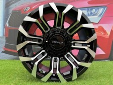 4x R17 Inch 5x127 Dodge Style Black Polished Wheels: Fits For 4x4