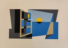 Futurismo. OSVALDO PERUZZI. "Finestra S(ul) M(are)". Serigrafia 1975