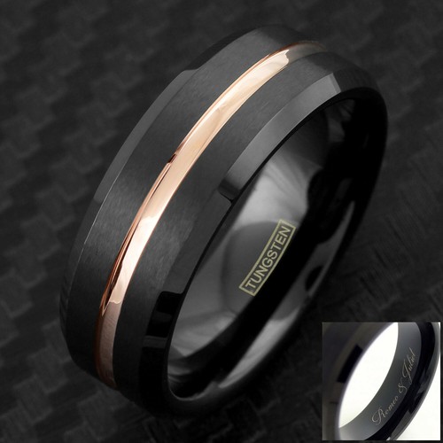 Anello uomo tungsteno - anello, in
