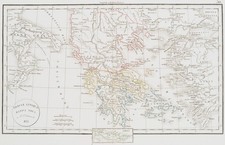 F. DELAMARCHE (XIX secolo), Grecia antica. Mappa Nova, 1833, incisione su rame