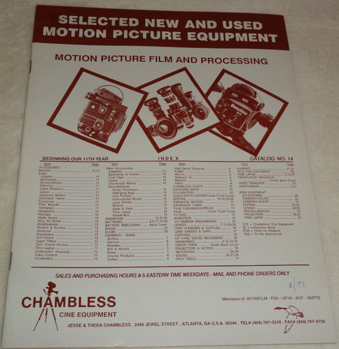 Chambless motion picture film - motion,
